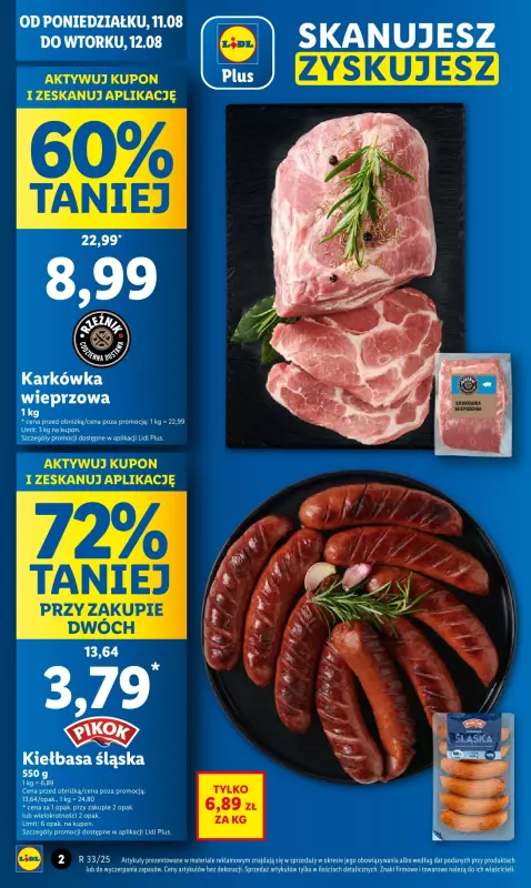 Lidl - gazetka promocyjna Oferta od poniedziałku od poniedziałku 11.08 do wtorku 12.08 - strona 2
