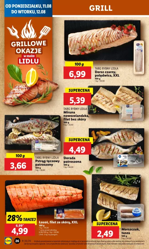 Lidl - gazetka promocyjna Oferta od poniedziałku od poniedziałku 11.08 do wtorku 12.08 - strona 28