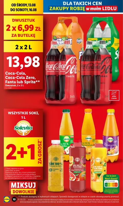 Lidl - gazetka promocyjna Oferta od środy od środy 13.08 do soboty 16.08 - strona 10