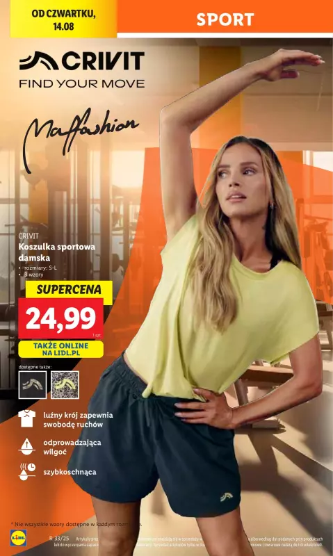 Lidl - gazetka promocyjna Oferta od środy od środy 13.08 do soboty 16.08 - strona 22