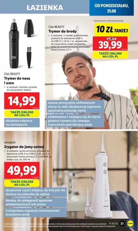 Lidl - gazetka promocyjna Katalog od poniedziałku 25.08 do soboty 30.08 - strona 21