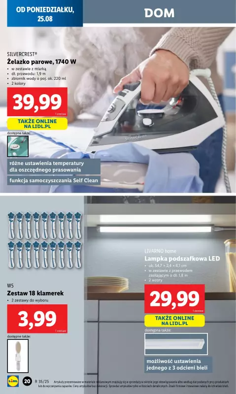 Lidl - gazetka promocyjna Katalog od poniedziałku 25.08 do soboty 30.08 - strona 20
