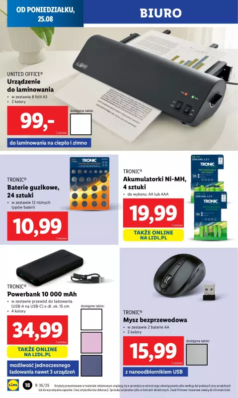 Lidl - gazetka promocyjna Katalog od poniedziałku 25.08 do soboty 30.08 - strona 18