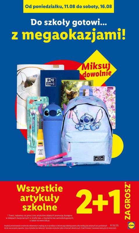 Lidl - gazetka promocyjna Kompletna wyprawka w megacenach od poniedziałku 21.07 do niedzieli 31.08 - strona 5
