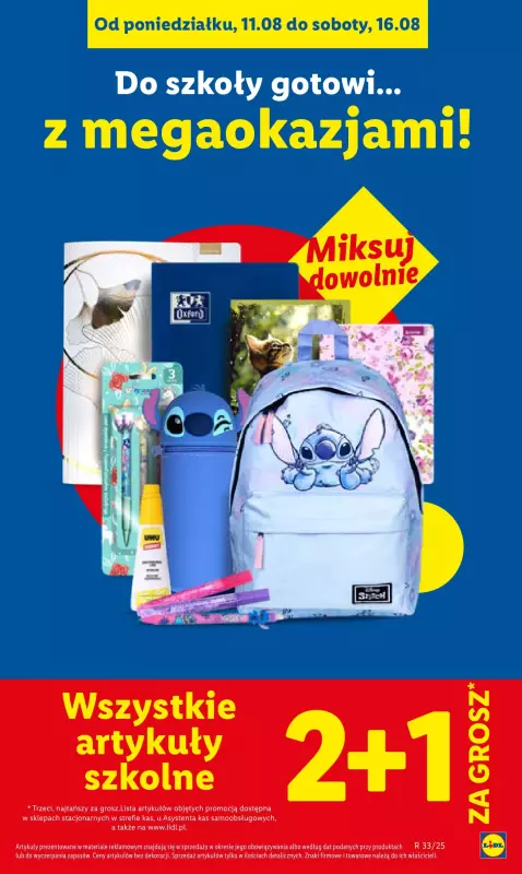 Lidl - gazetka promocyjna Kompletna wyprawka w megacenach od poniedziałku 21.07 do niedzieli 31.08 - strona 5