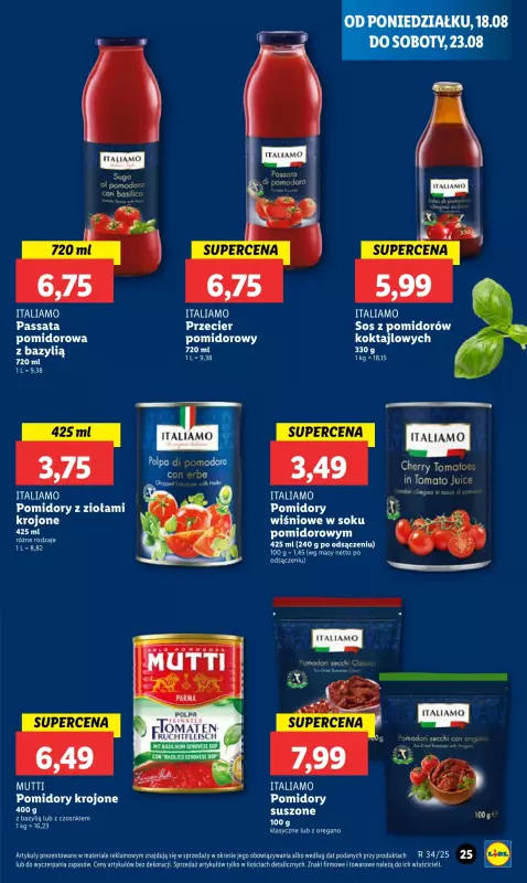 Lidl - gazetka promocyjna Oferta od poniedziałku od poniedziałku 18.08 do środy 20.08 - strona 29