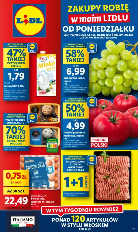 Lidl - gazetka promocyjna Oferta od poniedziałku  