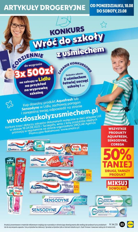Lidl - gazetka promocyjna Oferta od poniedziałku od poniedziałku 18.08 do środy 20.08 - strona 61