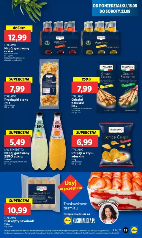 Lidl - gazetka promocyjna Oferta od poniedziałku od poniedziałku 18.08 do środy 20.08 - strona 33
