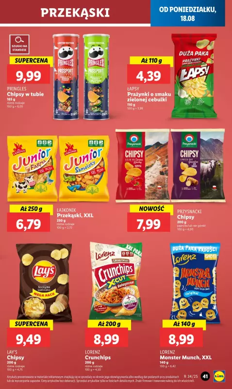 Lidl - gazetka promocyjna Oferta od poniedziałku od poniedziałku 18.08 do środy 20.08 - strona 47