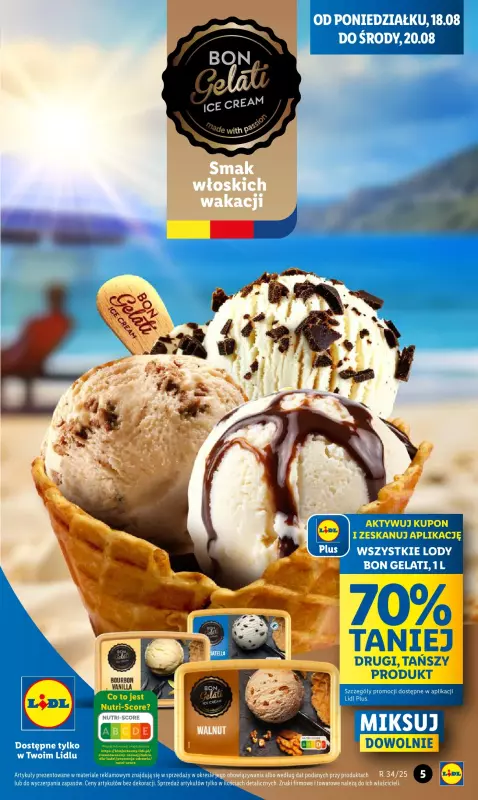 Lidl - gazetka promocyjna Oferta od poniedziałku od poniedziałku 18.08 do środy 20.08 - strona 5