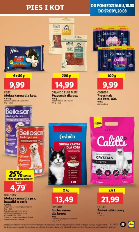 Lidl - gazetka promocyjna Oferta od poniedziałku od poniedziałku 18.08 do środy 20.08 - strona 63