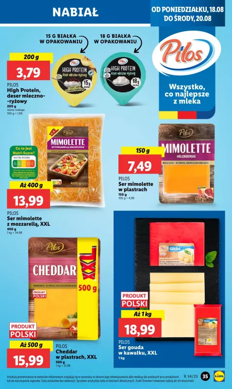Lidl - gazetka promocyjna Oferta od poniedziałku od poniedziałku 18.08 do środy 20.08 - strona 39