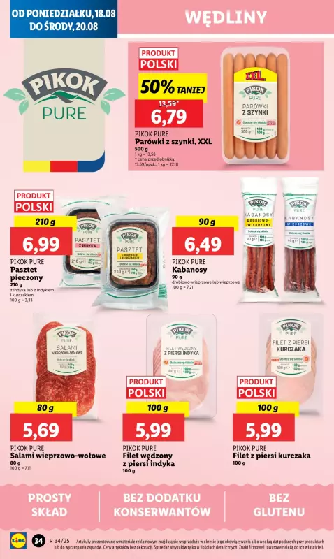 Lidl - gazetka promocyjna Oferta od poniedziałku od poniedziałku 18.08 do środy 20.08 - strona 38