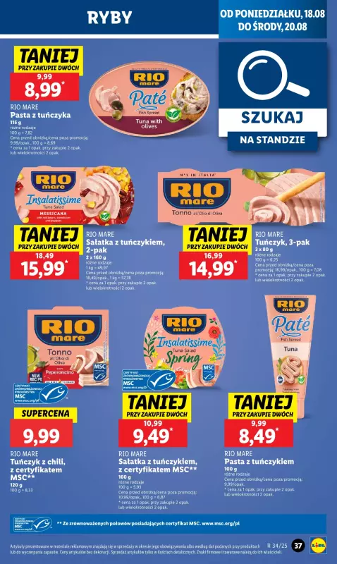 Lidl - gazetka promocyjna Oferta od poniedziałku od poniedziałku 18.08 do środy 20.08 - strona 41