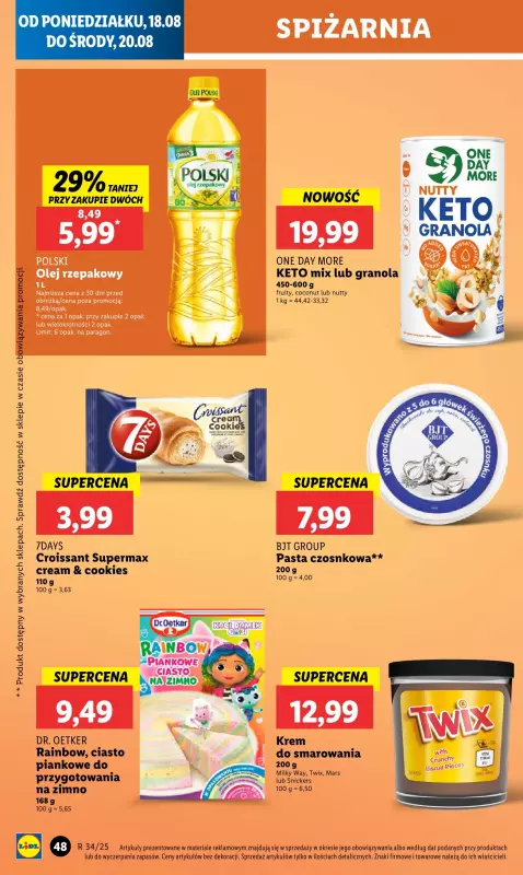 Lidl - gazetka promocyjna Oferta od poniedziałku od poniedziałku 18.08 do środy 20.08 - strona 56