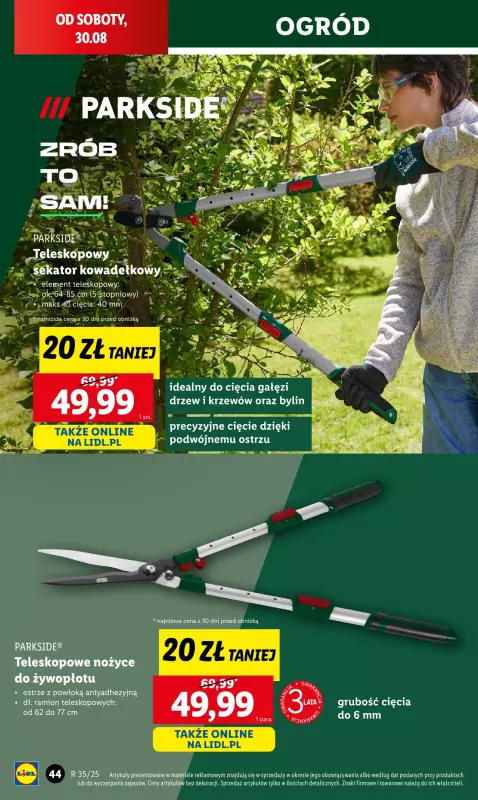 Lidl - gazetka promocyjna Katalog od poniedziałku 25.08 do soboty 30.08 - strona 44