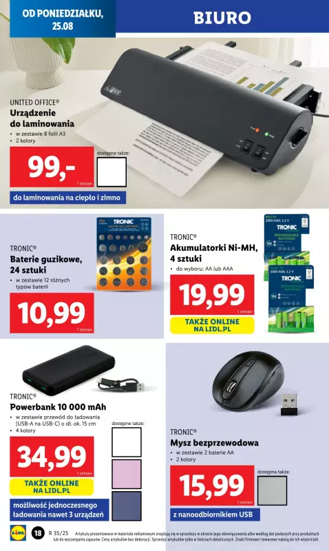 Lidl - gazetka promocyjna Katalog od poniedziałku 25.08 do soboty 30.08 - strona 18