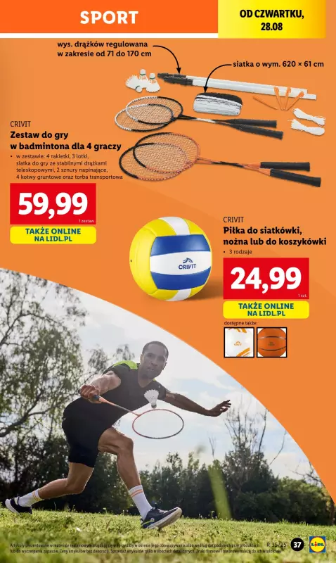 Lidl - gazetka promocyjna Katalog od poniedziałku 25.08 do soboty 30.08 - strona 37