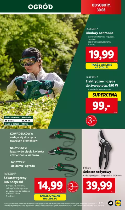Lidl - gazetka promocyjna Katalog od poniedziałku 25.08 do soboty 30.08 - strona 41