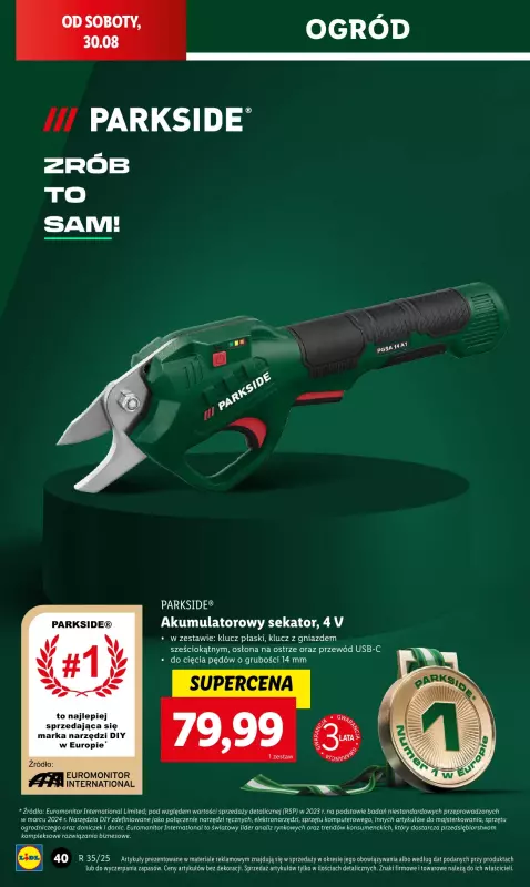 Lidl - gazetka promocyjna Katalog od poniedziałku 25.08 do soboty 30.08 - strona 40