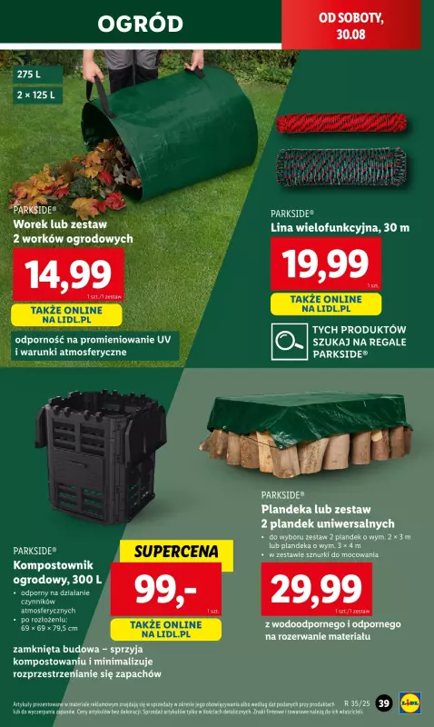 Lidl - gazetka promocyjna Katalog od poniedziałku 25.08 do soboty 30.08 - strona 39