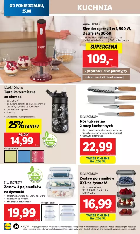 Lidl - gazetka promocyjna Katalog od poniedziałku 25.08 do soboty 30.08 - strona 24