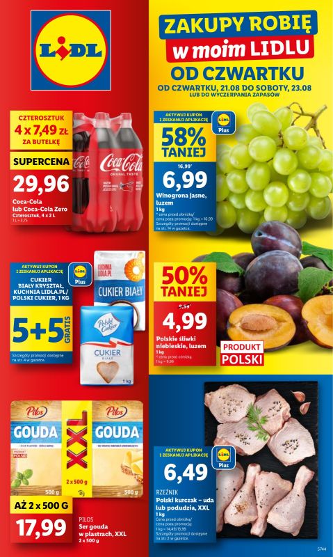 Lidl - gazetka promocyjna Oferta od czwartku od czwartku 21.08 do soboty 23.08