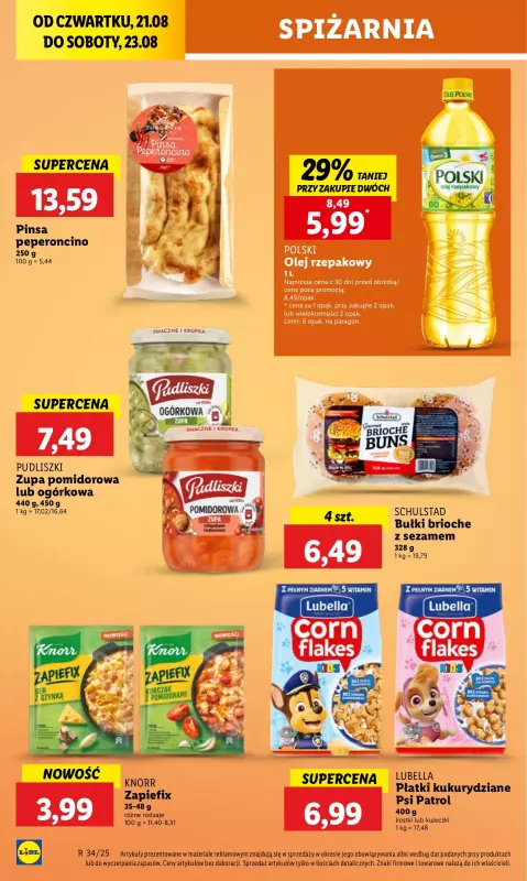 Lidl - gazetka promocyjna Oferta od czwartku od czwartku 21.08 do soboty 23.08 - strona 34