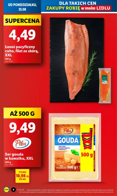 Lidl - gazetka promocyjna Oferta od poniedziałku od poniedziałku 25.08 do środy 27.08 - strona 4