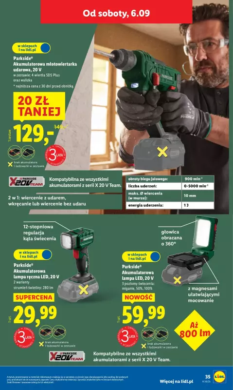 Lidl - gazetka promocyjna Katalog od poniedziałku 01.09 do soboty 06.09 - strona 37