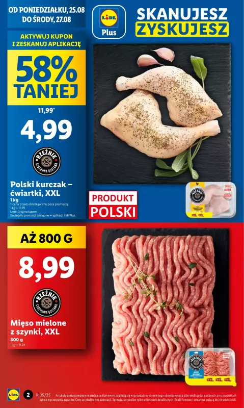 Lidl - gazetka promocyjna Oferta od poniedziałku od poniedziałku 25.08 do środy 27.08 - strona 2