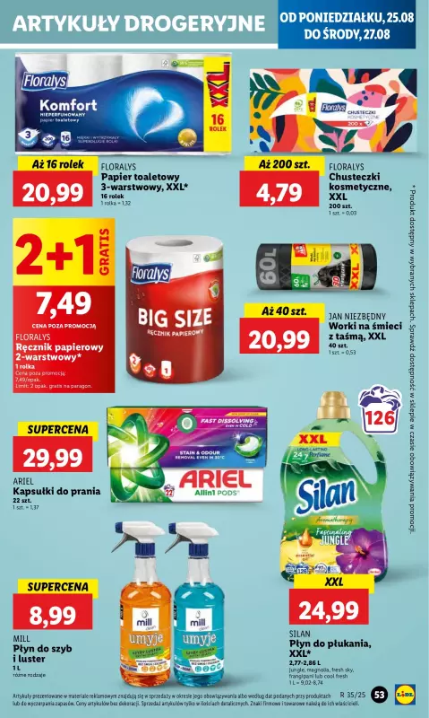 Lidl - gazetka promocyjna Oferta od poniedziałku od poniedziałku 25.08 do środy 27.08 - strona 61