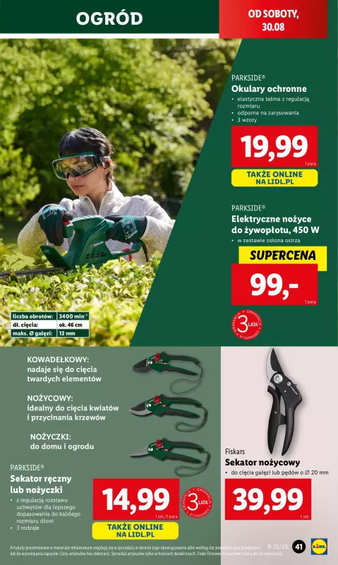 Lidl - gazetka promocyjna Katalog od poniedziałku 25.08 do niedzieli 31.08 - strona 45