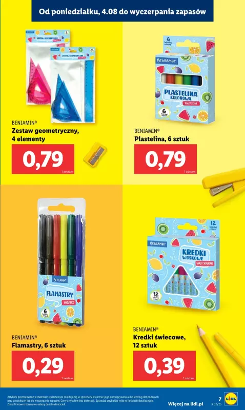 Lidl - gazetka promocyjna Kompletna wyprawka w megacenach od poniedziałku 21.07 do soboty 30.08 - strona 13