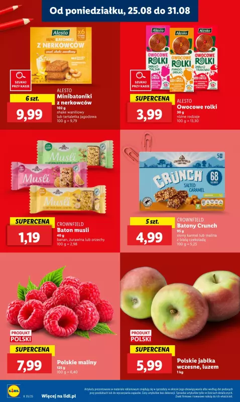 Lidl - gazetka promocyjna Kompletna wyprawka w megacenach od poniedziałku 21.07 do soboty 30.08 - strona 6