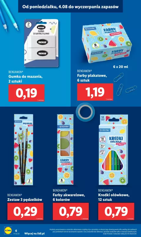Lidl - gazetka promocyjna Kompletna wyprawka w megacenach od poniedziałku 21.07 do soboty 30.08 - strona 12