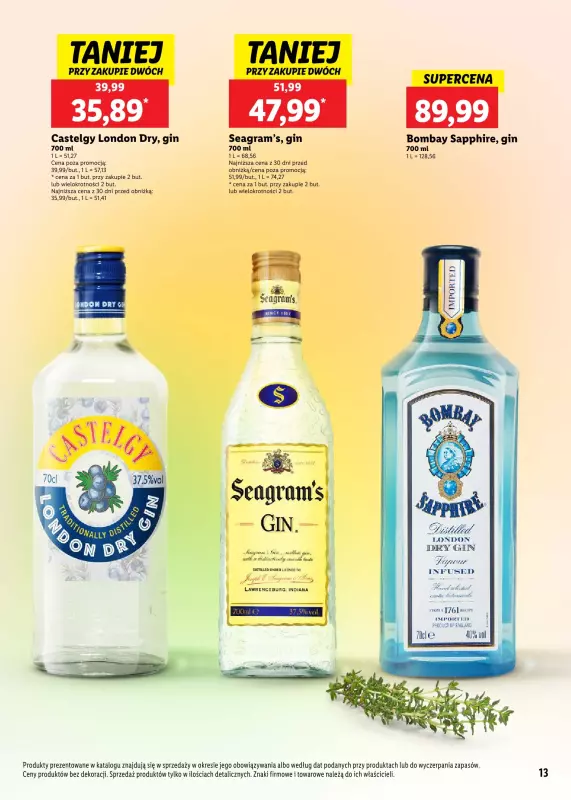 Lidl - gazetka promocyjna Katalog alkoholi mocnych  do soboty 20.09 - strona 13
