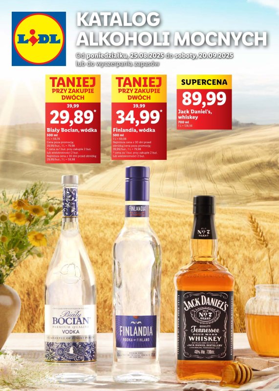 Lidl - gazetka promocyjna Katalog alkoholi mocnych  do soboty 20.09