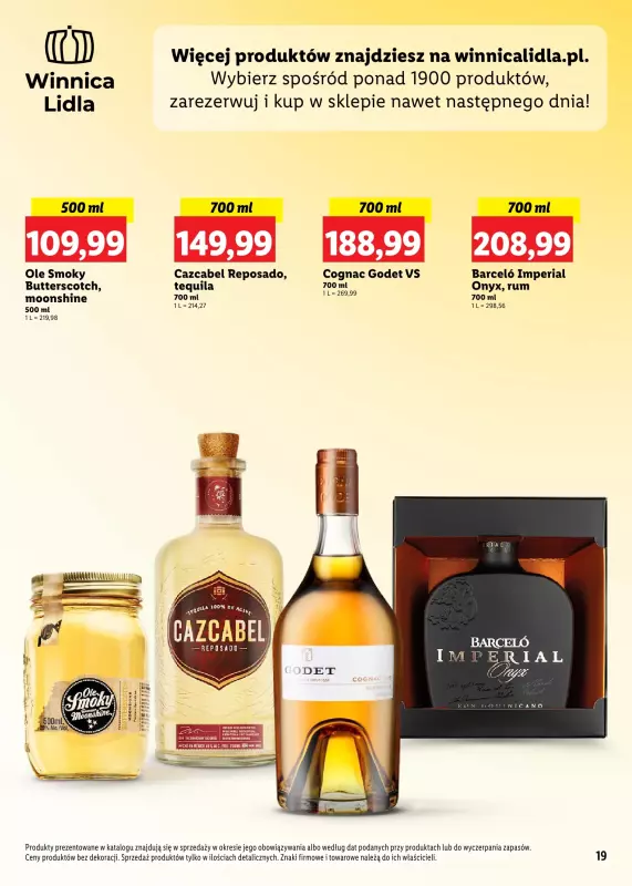 Lidl - gazetka promocyjna Katalog alkoholi mocnych  do soboty 20.09 - strona 19