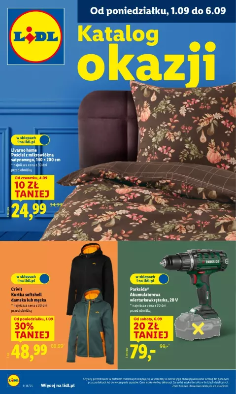 Lidl - gazetka promocyjna Katalog od poniedziałku 01.09 do soboty 06.09
