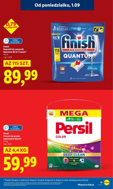 Lidl - gazetka promocyjna Oferta od poniedziałku od poniedziałku 01.09 do środy 03.09 - strona 11