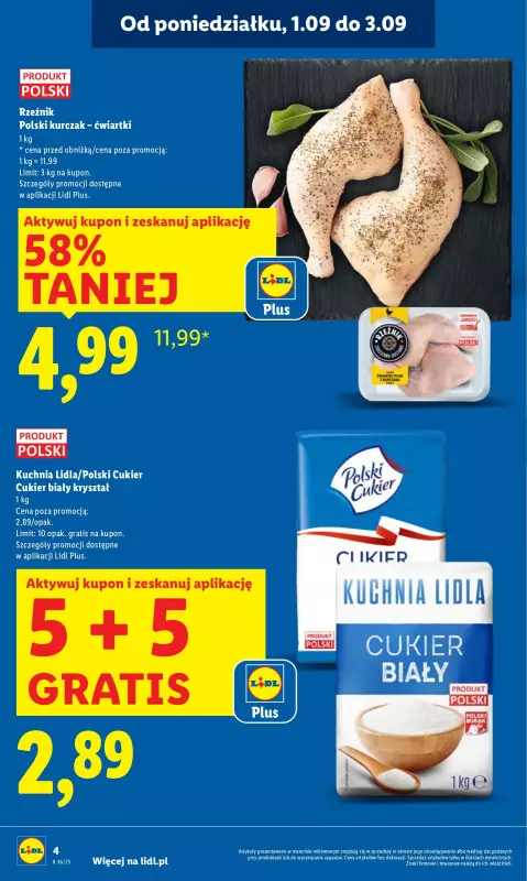 Lidl - gazetka promocyjna Oferta od poniedziałku od poniedziałku 01.09 do środy 03.09 - strona 4