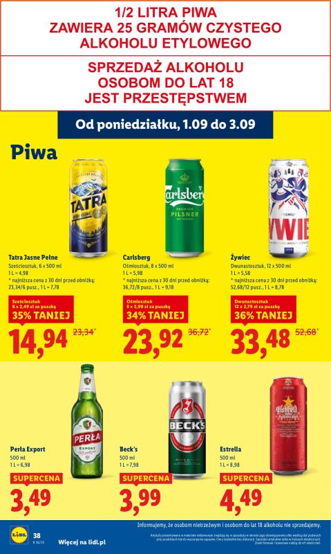 Lidl - gazetka promocyjna Oferta od poniedziałku od poniedziałku 01.09 do środy 03.09 - strona 44