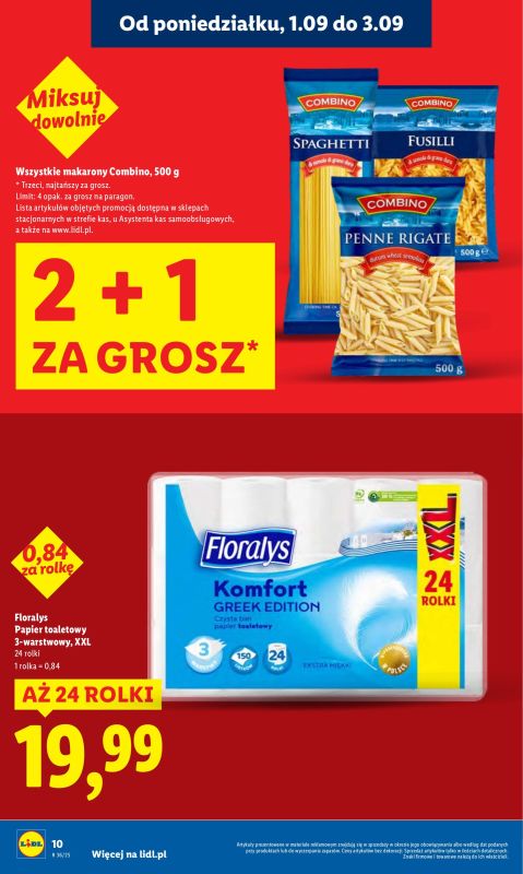 Lidl - gazetka promocyjna Oferta od poniedziałku od poniedziałku 01.09 do środy 03.09 - strona 10