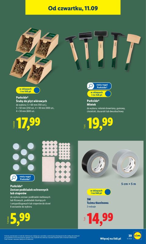 Lidl - gazetka promocyjna Katalog od poniedziałku 08.09 do soboty 13.09 - strona 41