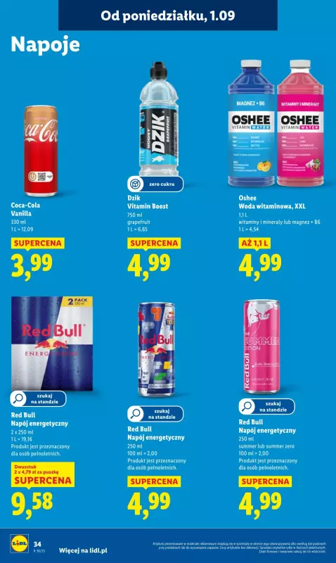 Lidl - gazetka promocyjna Oferta od poniedziałku od poniedziałku 01.09 do środy 03.09 - strona 38
