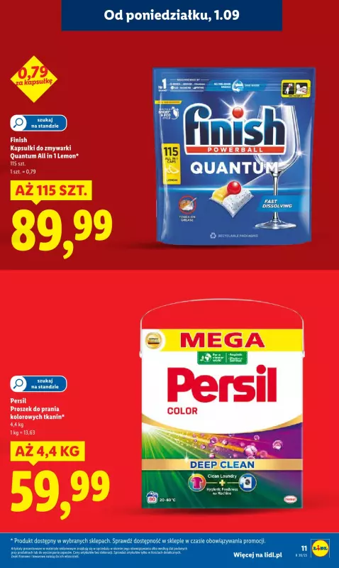 Lidl - gazetka promocyjna Oferta od poniedziałku od poniedziałku 01.09 do środy 03.09 - strona 11