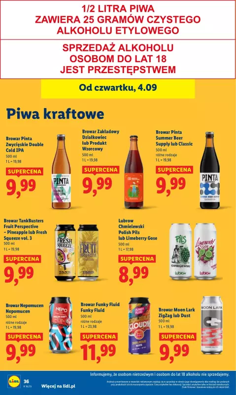 Lidl - gazetka promocyjna Oferta od czwartku od czwartku 04.09 do soboty 06.09 - strona 42