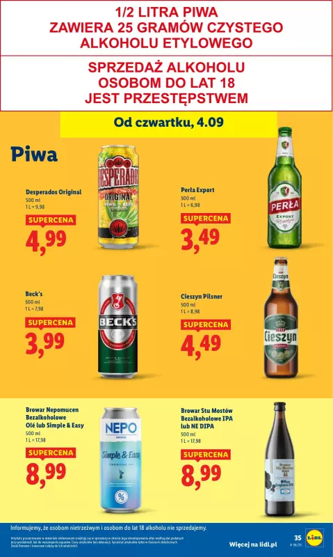 Lidl - gazetka promocyjna Oferta od czwartku od czwartku 04.09 do soboty 06.09 - strona 41